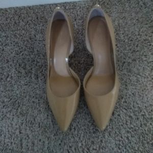 Michael Kors Toffee Patent Leather Shoes Size 8.5